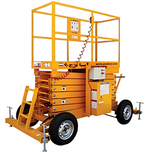 بالابر نفربر الکتروهیدرولیکی آکاردئونی با چرخ خودرویی و کارگاهی مدلهای SHE و SHEL