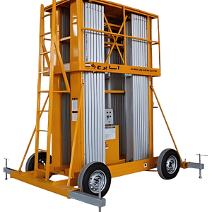 بالابر نفربر الکتروهیدرولیکی چهاردکله با چرخ خودرویی و قابل یدک مدل EHFL