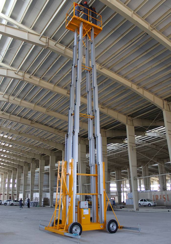 بالابر نفربر الکتروهیدرولیکی چهاردکله با چرخ خودرویی و قابل یدک مدل EHFL - تصویر 3