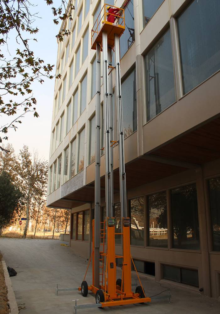 بالابر نفربر الکتروهیدرولیکی چهاردکله با چرخ خودرویی و قابل یدک مدل EHFL - تصویر 2